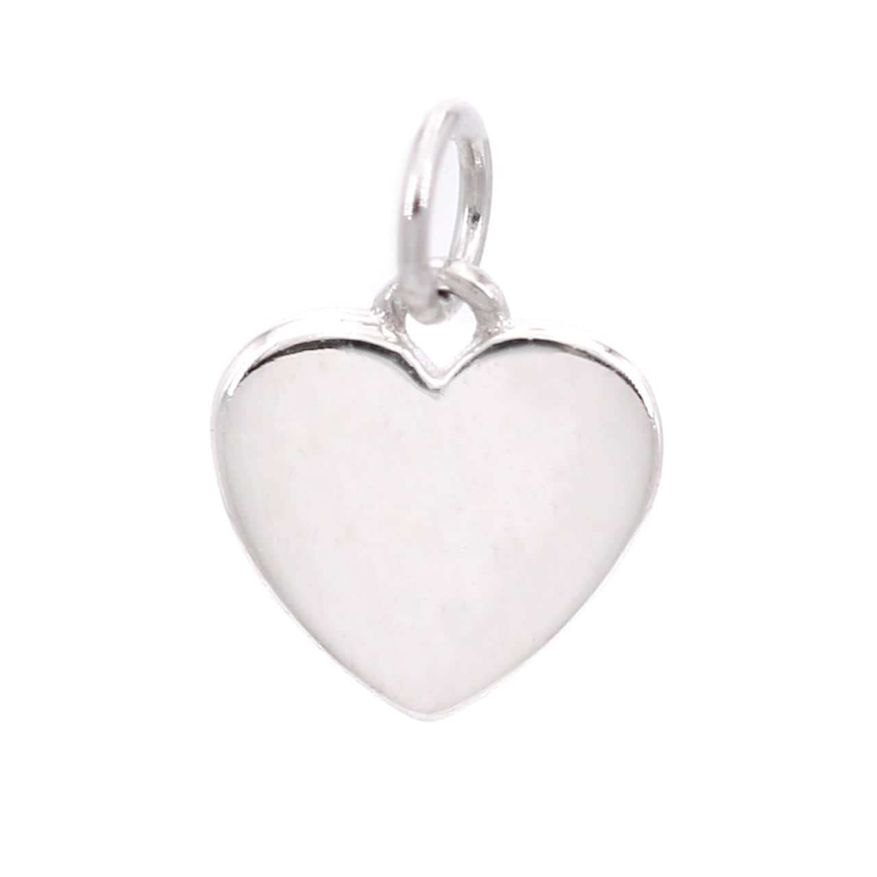 Sterling Silver Heart Icon Charm by Bead Landing&#x2122;